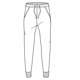 Fashion sewing patterns for MEN Trousers Jogging chupin  9262
